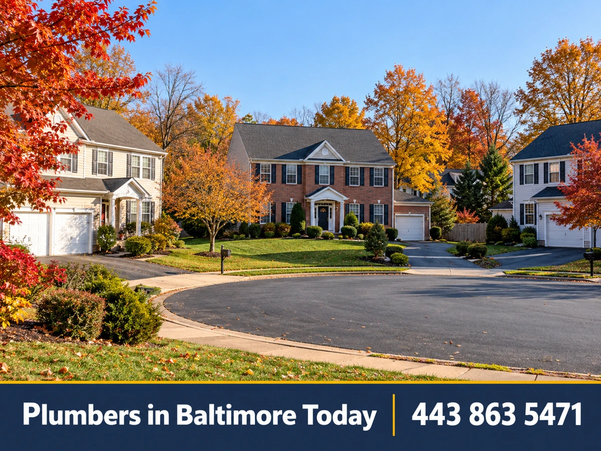 Suburban homes in Eldersburg, Maryland