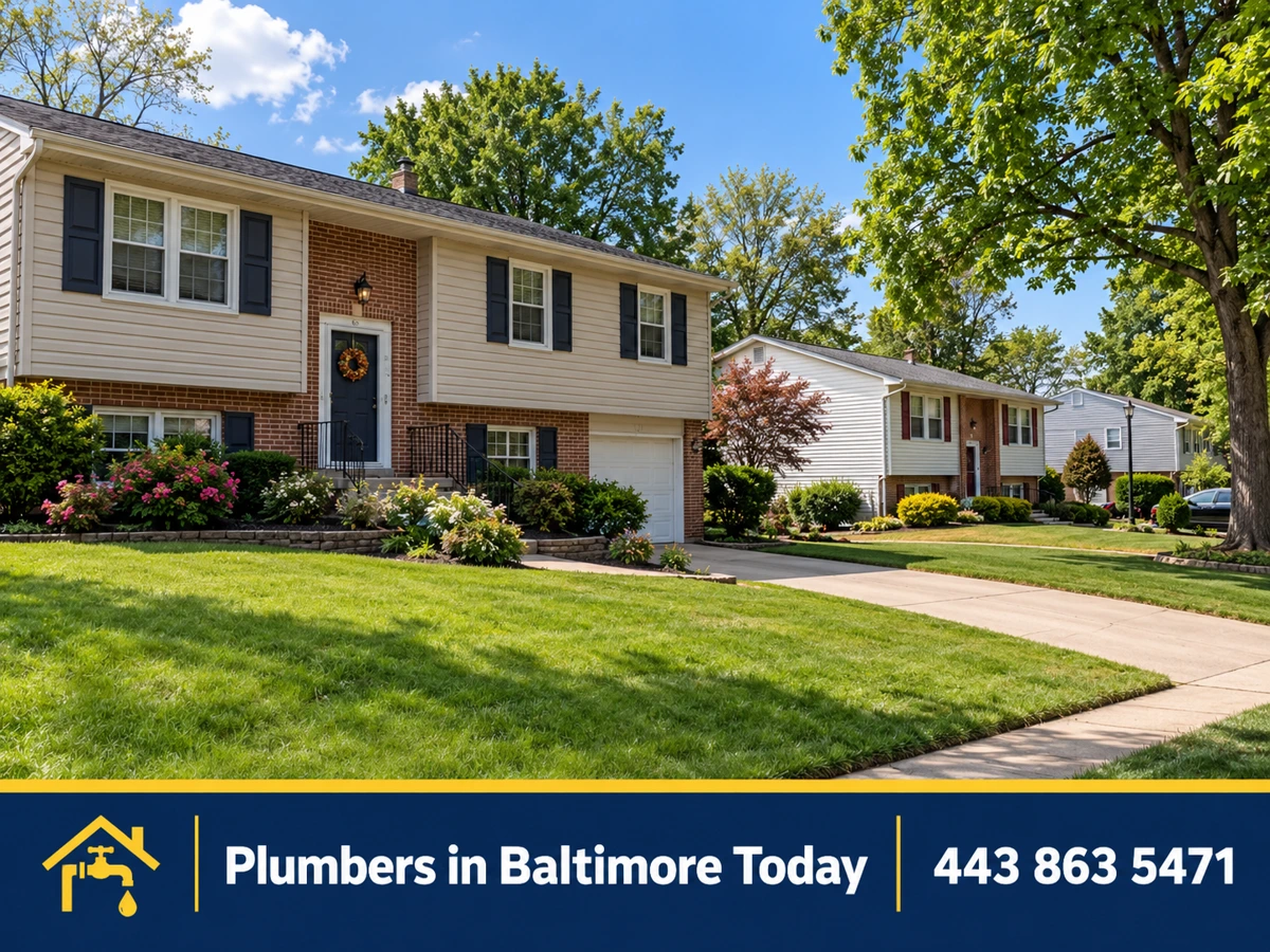 Suburban homes in Perry Hall, Maryland