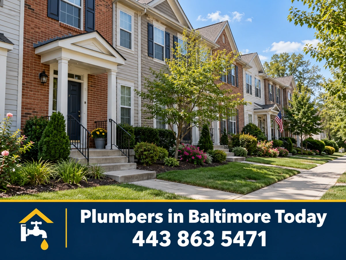 Townhouse community in Severn, Maryland