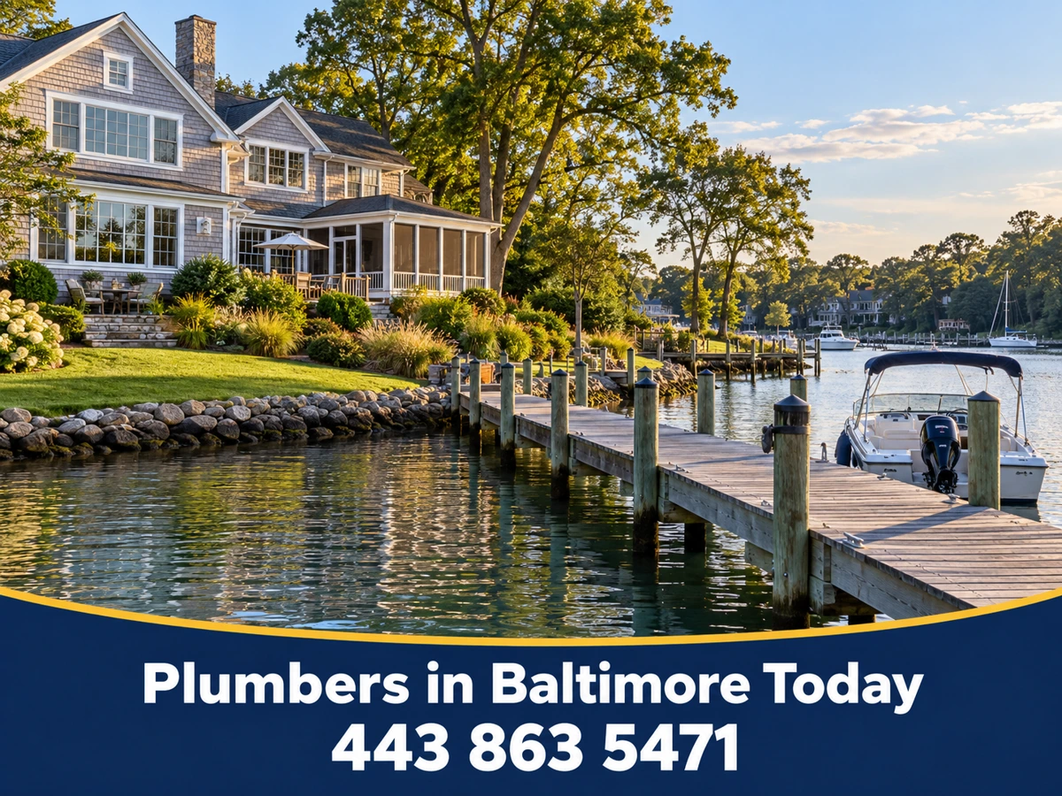 Waterfront home with a private pier in Severna Park