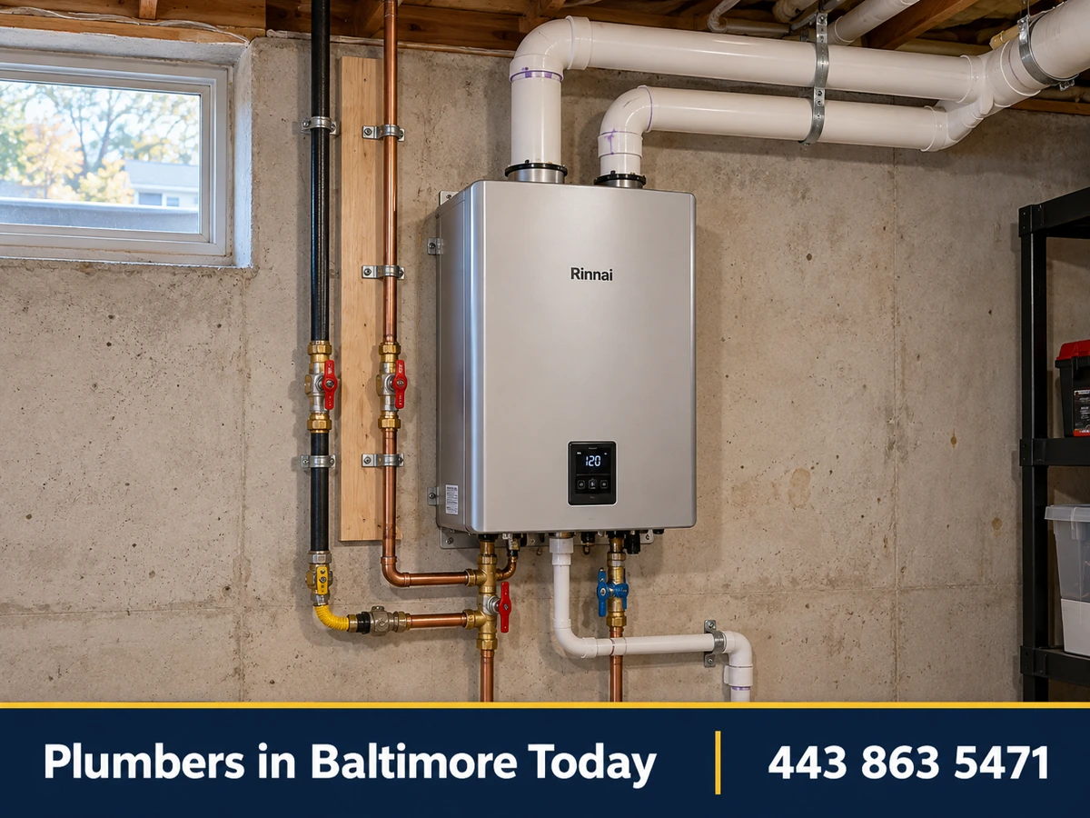 Wall-mounted tankless gas water heater with new venting